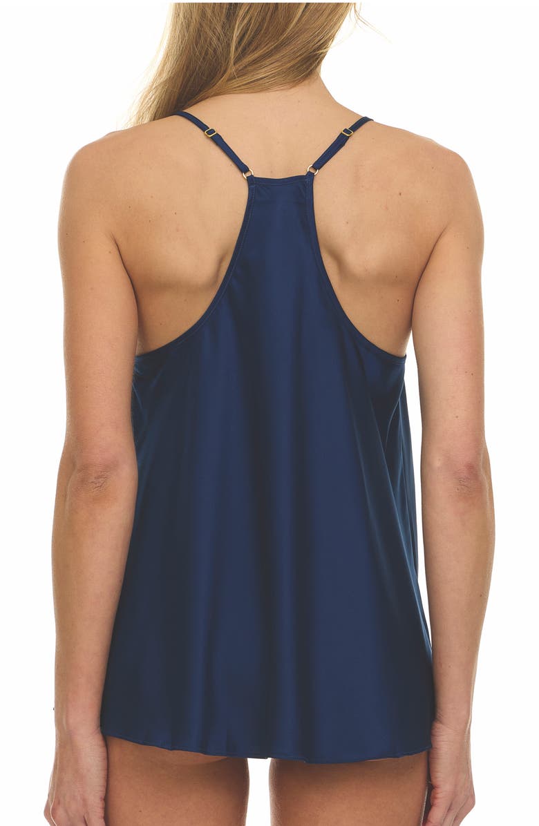Flora Nikrooz Victoria Satin Camisole, Alternate, color, Estate Blue