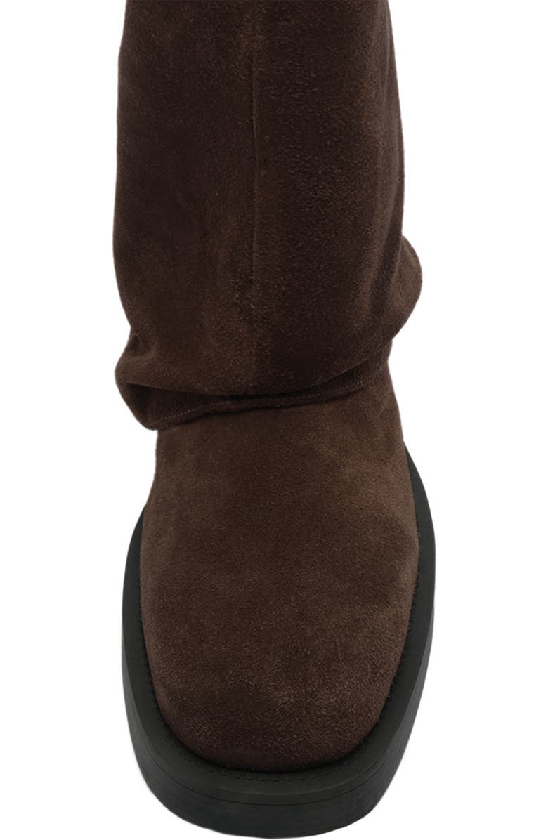 Schutz Keira Up Platform Knee High Boot, Alternate, color, Root Brown