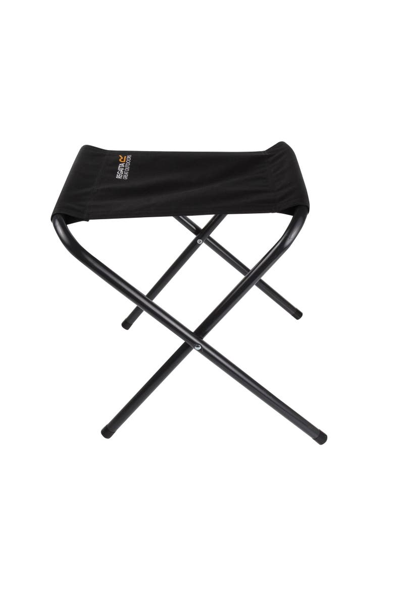 Great Outdoors Marcos Camping Stool, Alternate, color, Black and Seal Grey