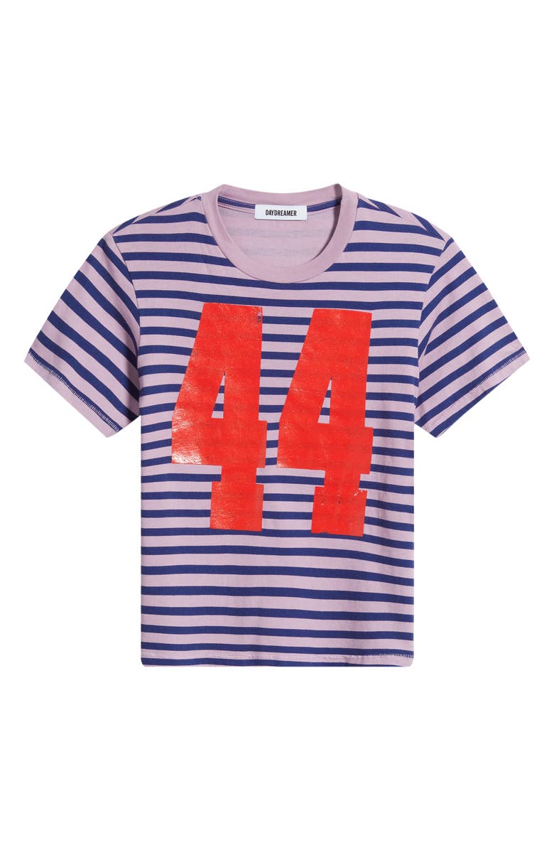 Daydreamer 44 Stripe Crop Graphic T-Shirt, Main, color,