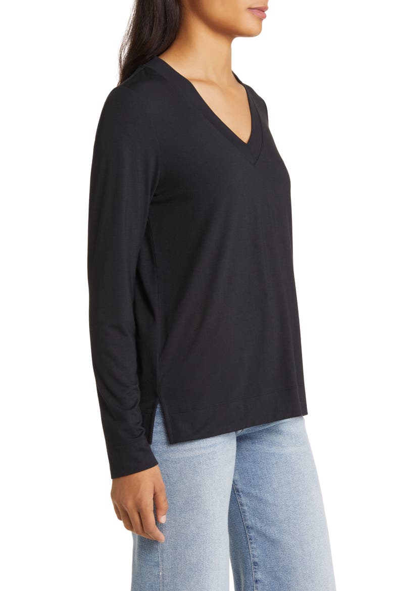 Kauai Long Sleeve T-Shirt, Alternate, color, BLACK