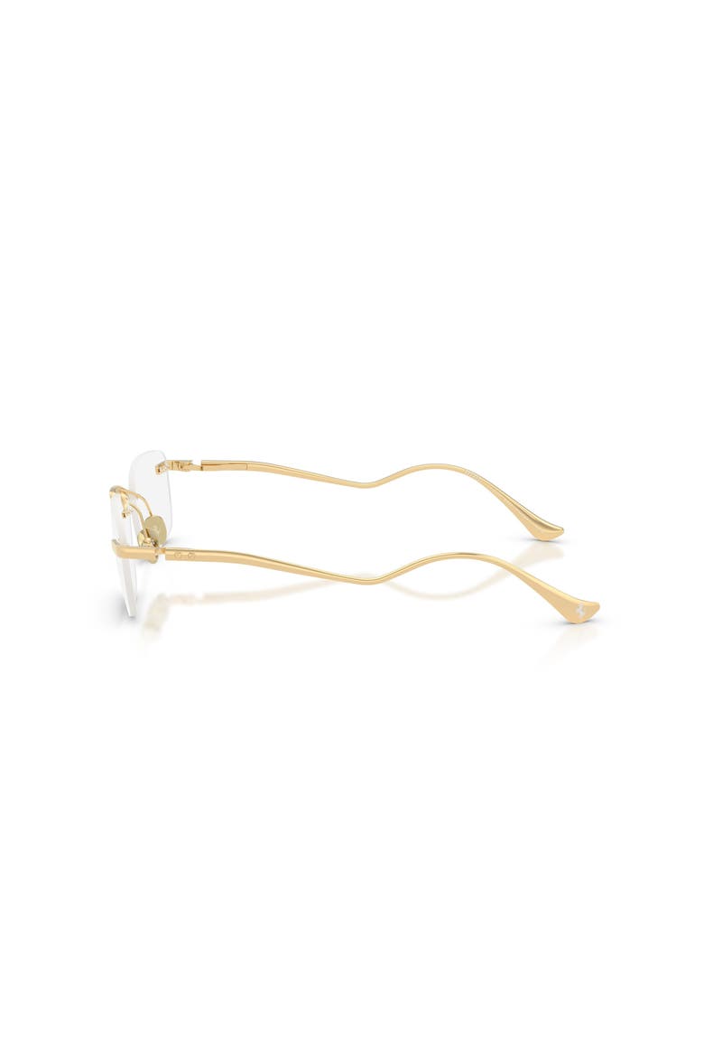 56mm Rectangle optical glasses, Alternate, color, Gold