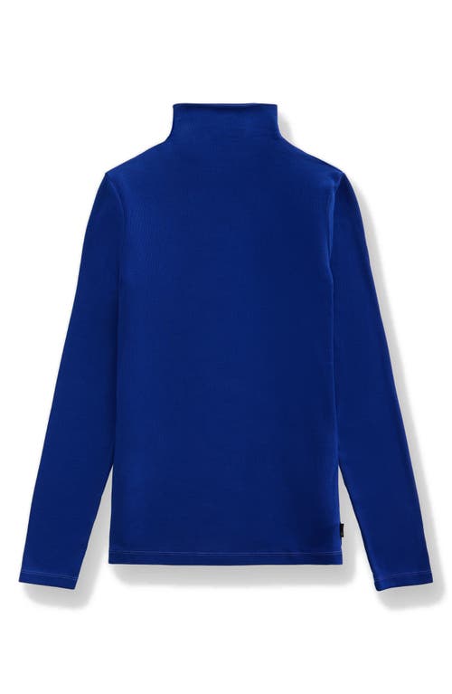 Ag Chels Ribbed Turtleneck Sweater In Blue