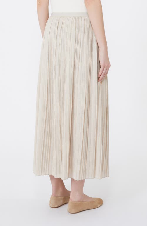 Weekend Max Mara Cral Pleated Jersey Midi Skirt In Neutral