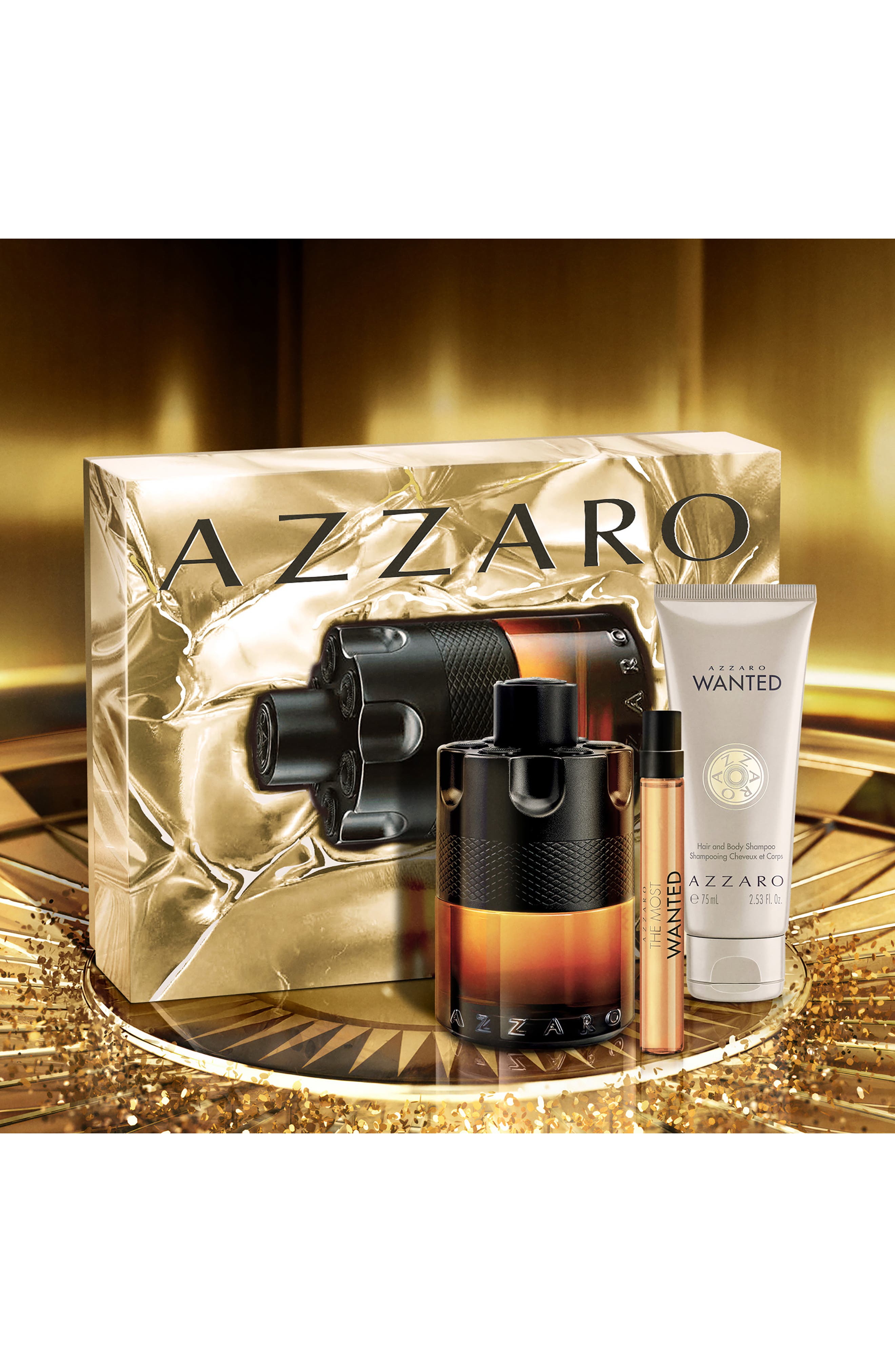 AZZARO The Most Wanted Parfum 3-Piece Gift Set $215 Value (Men