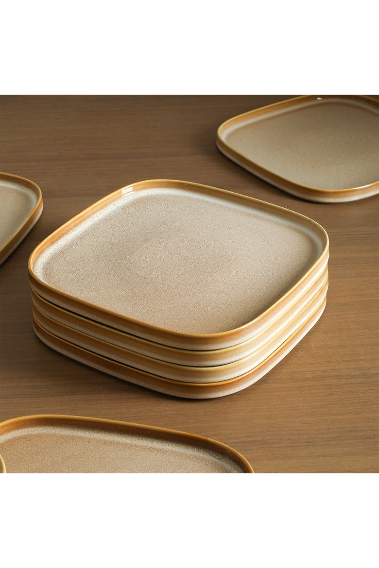 Cairo Stoneware 12-Piece Dinnerware Set, Alternate, color, Sand