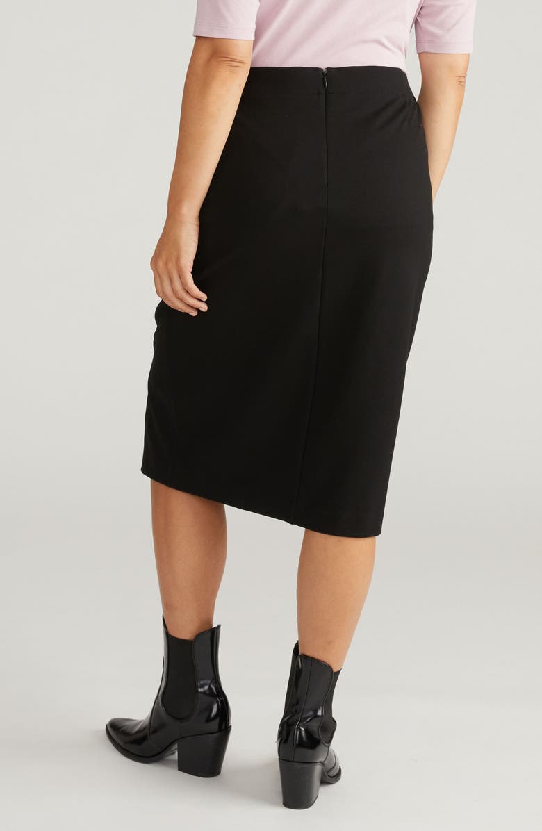 Universal Standard Anya Ponte Skirt, Alternate, color, Black