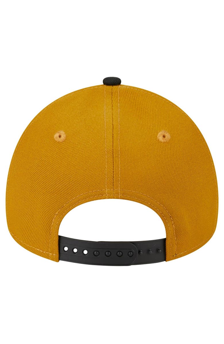 New Era Men's New Era Gold/Black Chicago Cubs Rustic A-Frame 9FORTY Adjustable Hat, Alternate, color, Gold