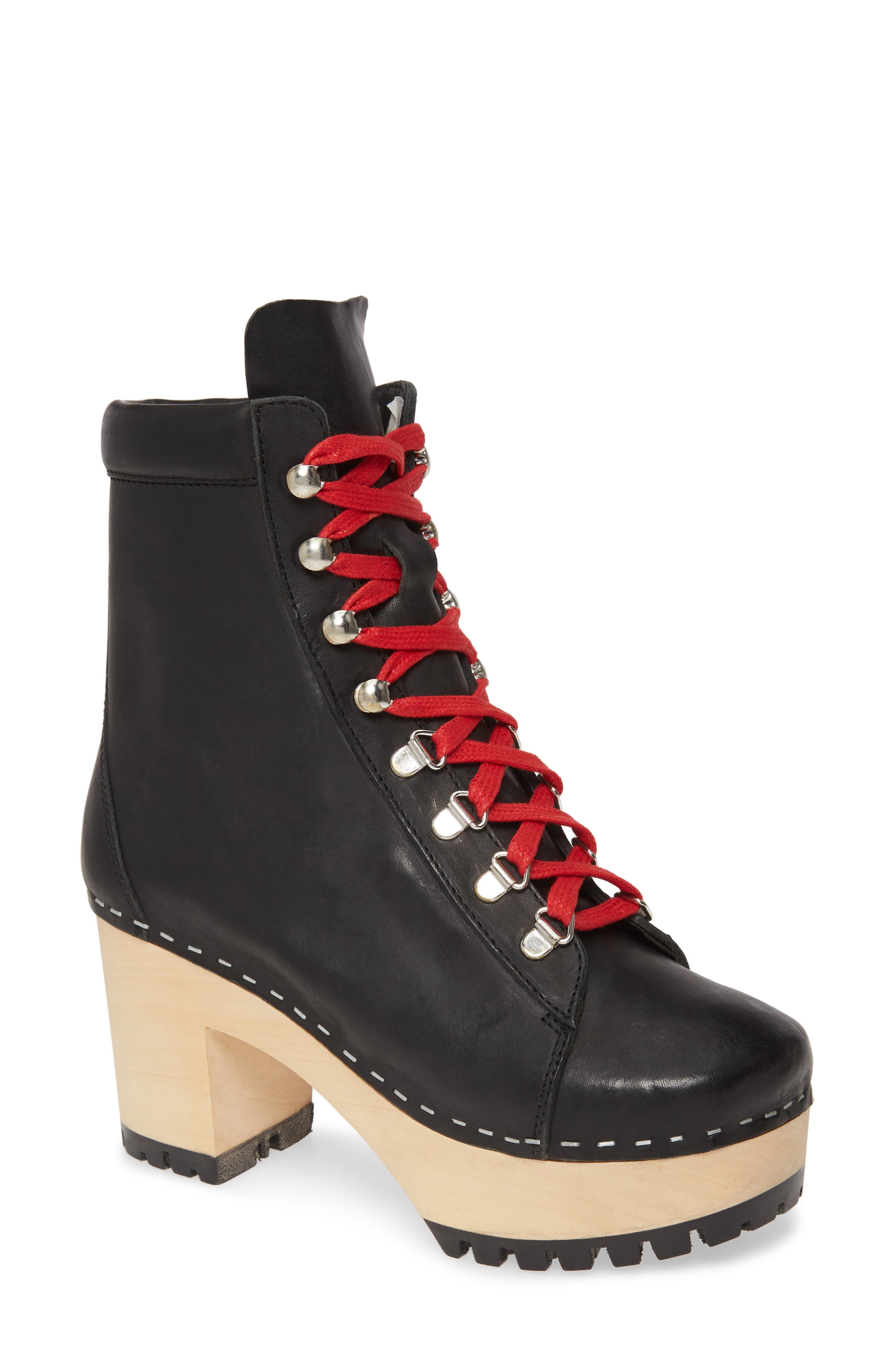 Swedish Hasbeens Hiking Bootie, Main, color, 