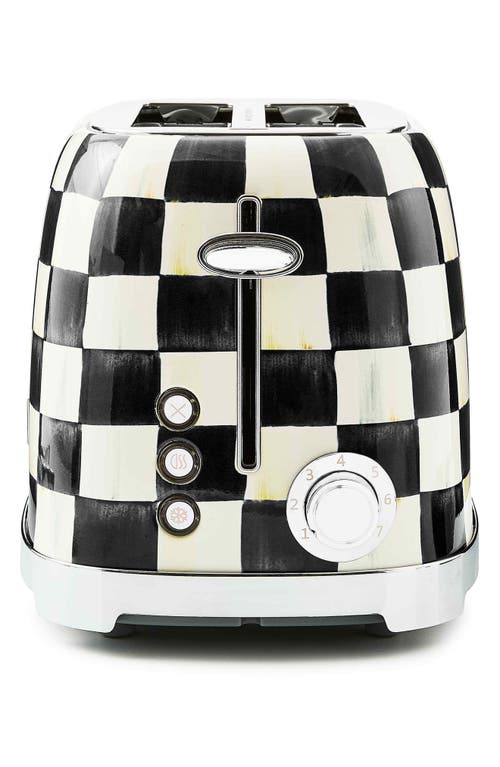Mackenzie-childs Mackenzie Childs Courtly Check 2-slice Toaster In Black