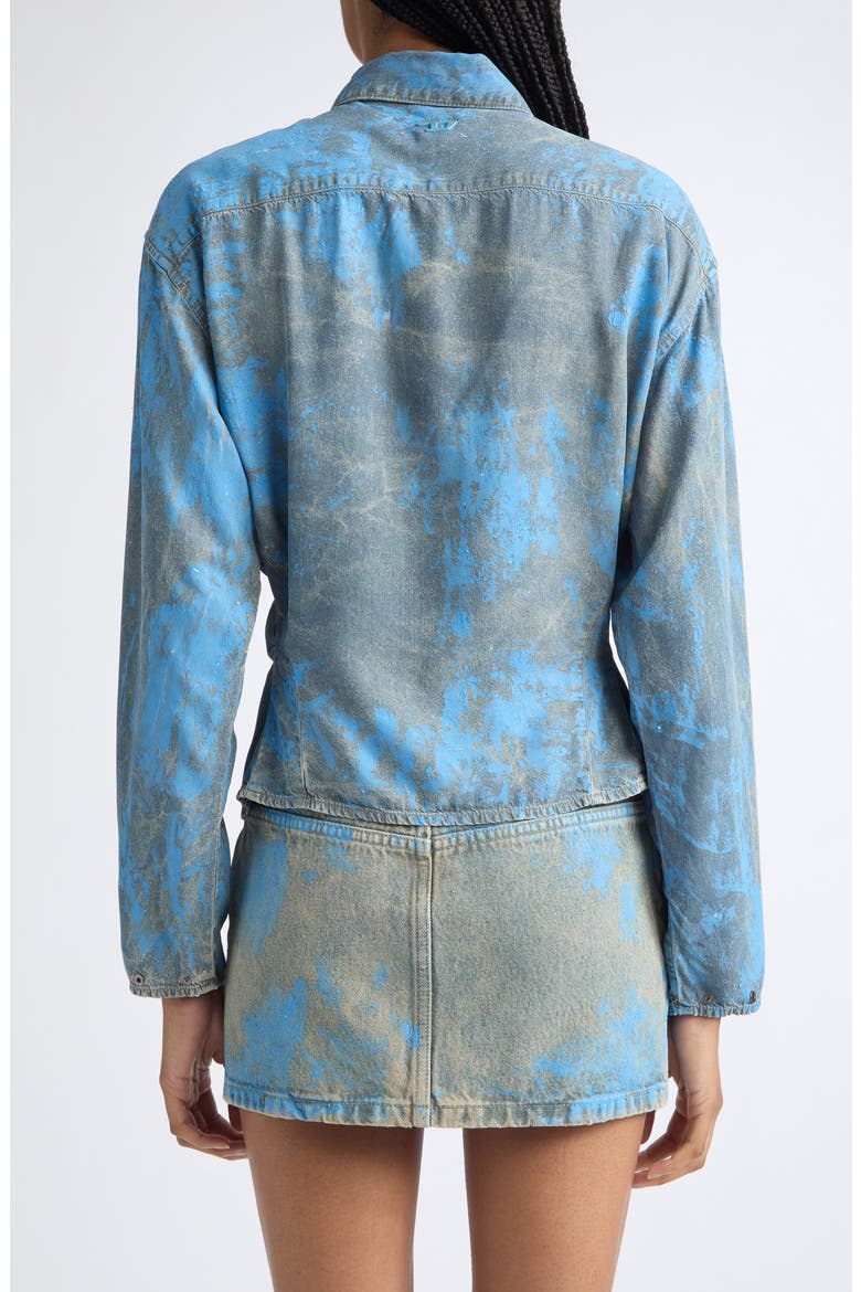 De-Plazy Snap Front Shirt, Alternate, color, SLATE/BLUE