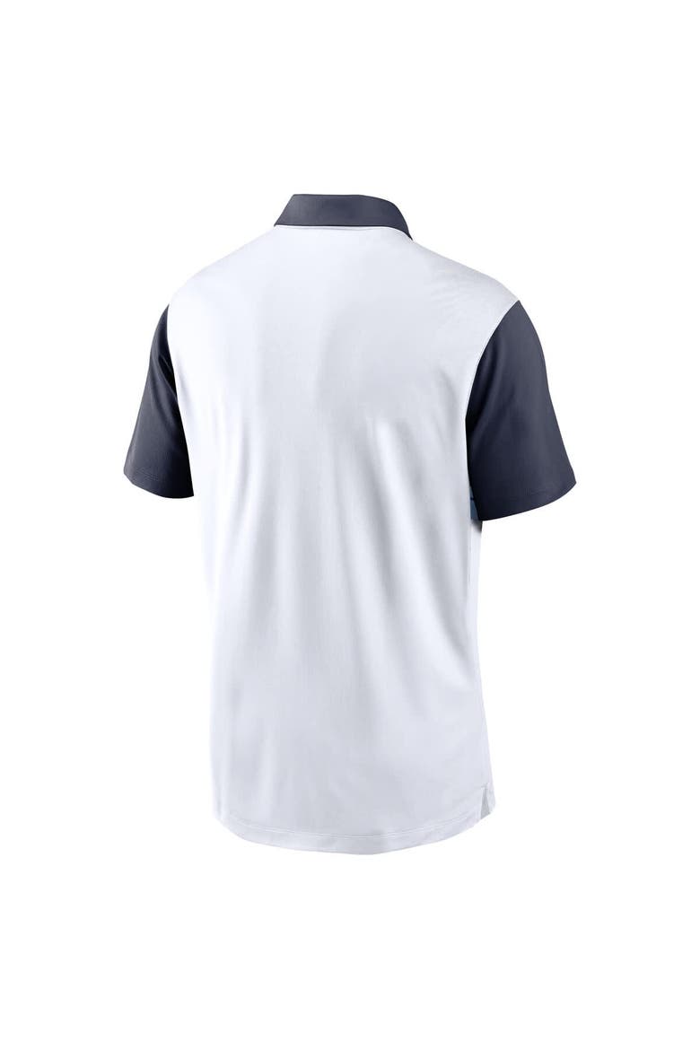 Men's Jordan Brand White/Navy North Carolina Tar Heels Athletic Prep Alt Logo Vapor Performance Polo, Alternate, color, White