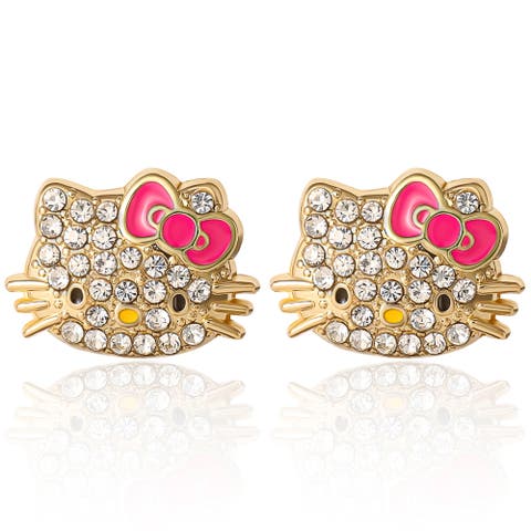 Pave Crystal Stud Earring