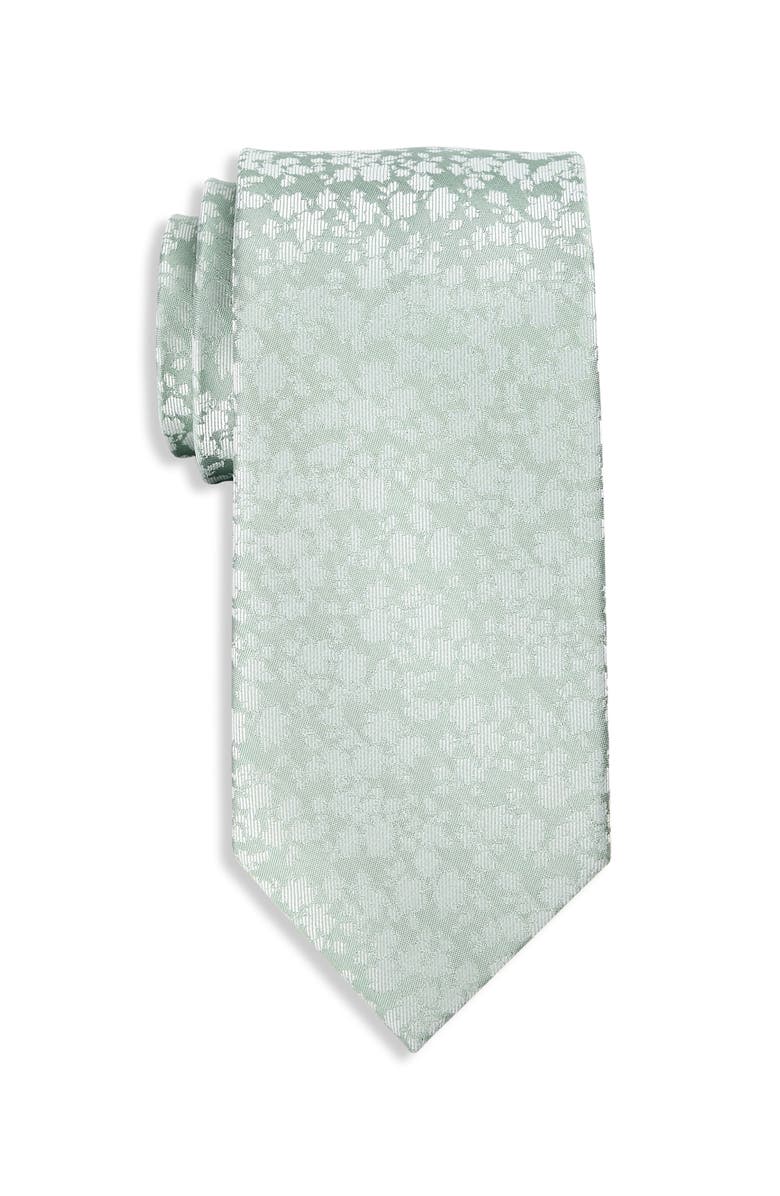 Michael Kors Big & Tall Jonnes Floral Tie, Main, color, Sage