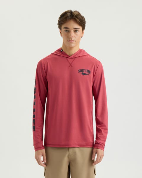 Heritage Marline Long Sleeve Perforated Hoodie
