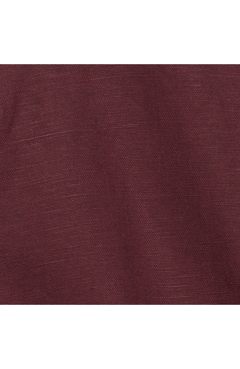 MINT VELVET Linen Blend Peplum Vest, Alternate, color, Burgundy