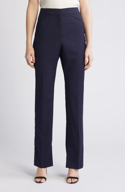 Teana Straight Leg Wool Pants
