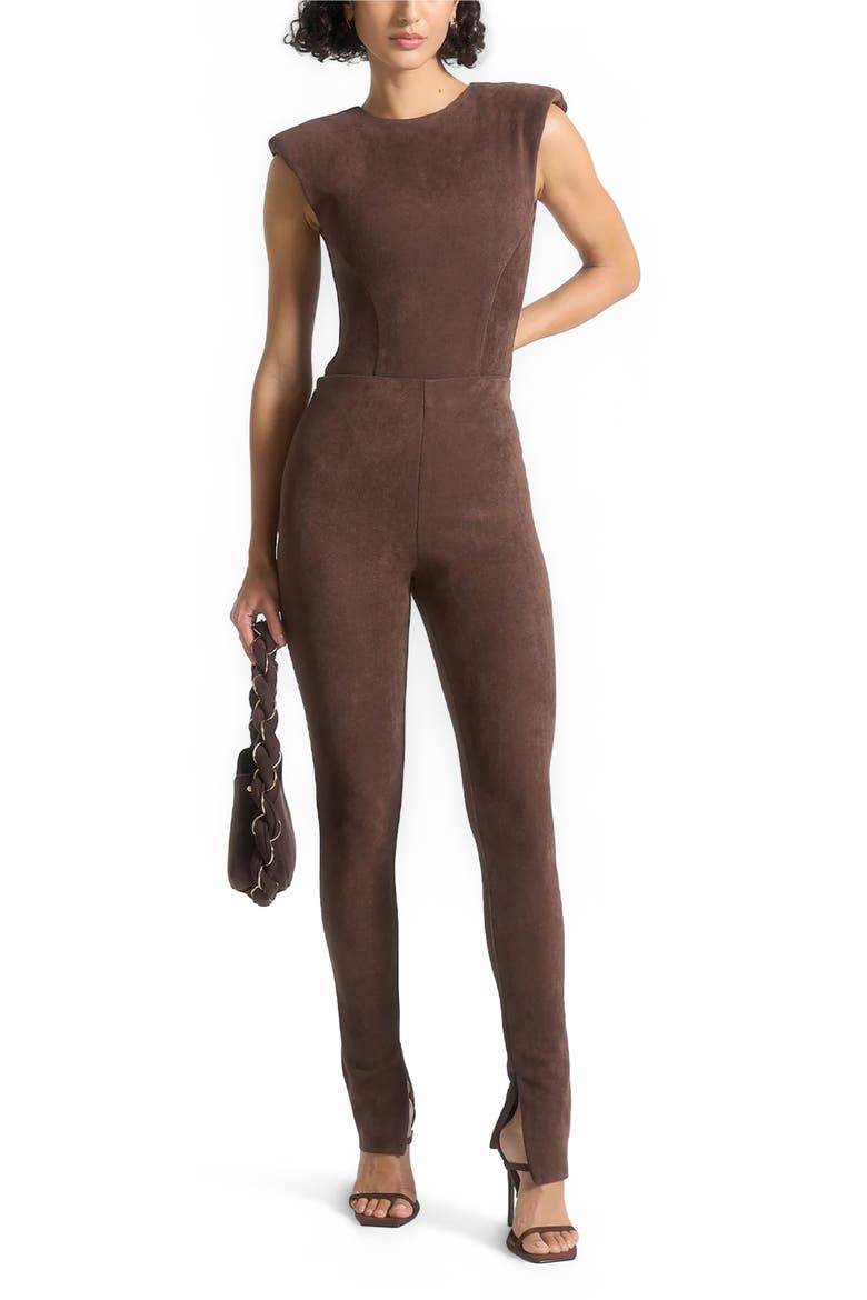 Suede Leggings, Alternate, color, Brown