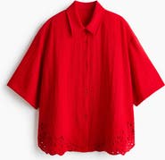 H&M Broderie Anglaise Beach Shirt