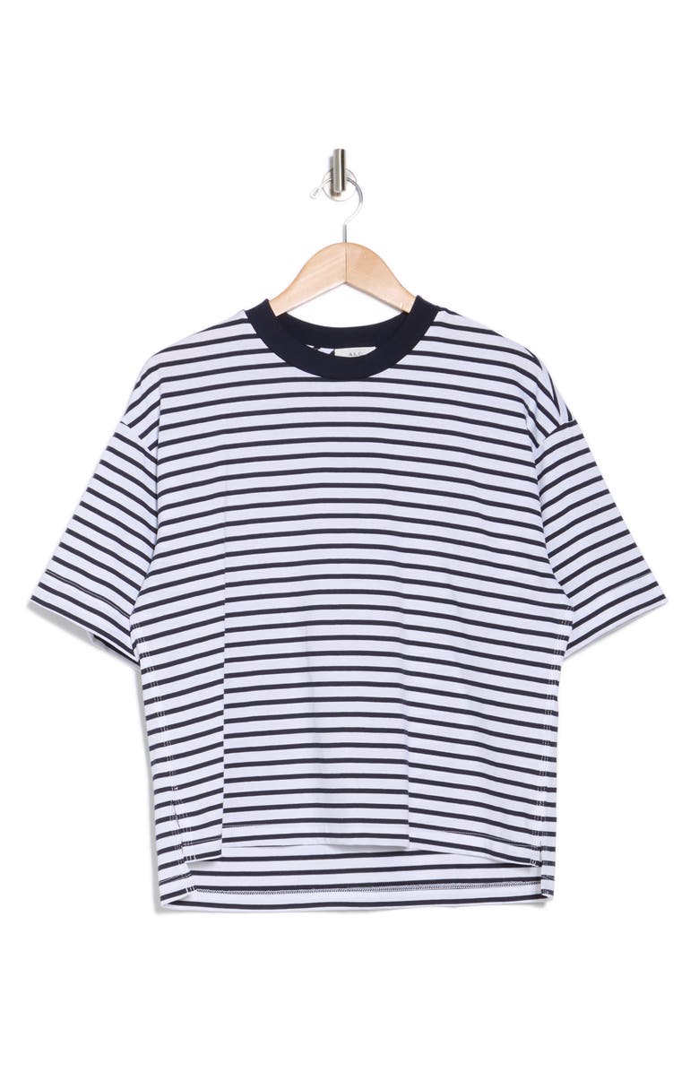 A.L.C. Albie Stripe Cotton T-Shirt, Alternate, color, 