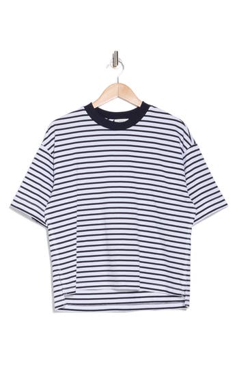A.l.c . Albie Stripe Cotton T-shirt