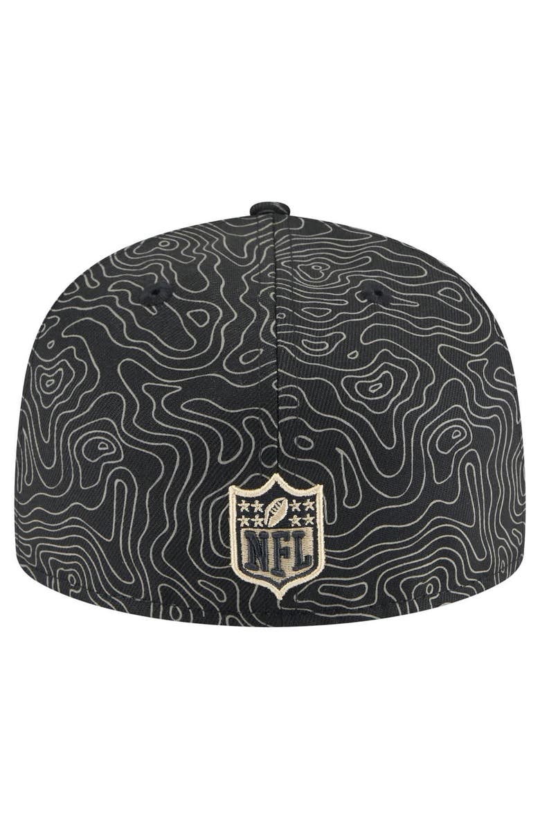 New Era Men's New Era Black New Orleans Saints Geo 59FIFTY Fitted Hat, Alternate, color, 