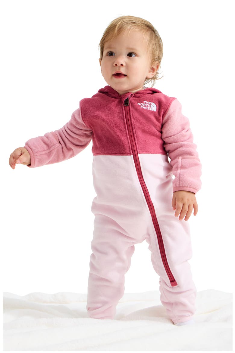 Kids' Glacier Fleece One-Piece, Alternate, color, FERMENTED CLAY/ PALE BLOSSOM