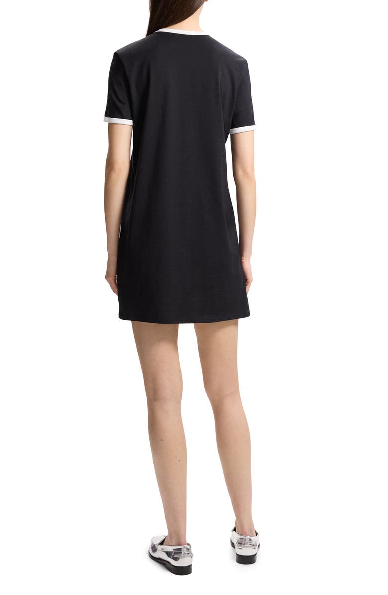 Theory Apex Ringer Organic Cotton Mini T-Shirt Dress, Alternate, color, 