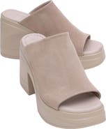 Forever & Always Shoes Nola Leather Platform Mules