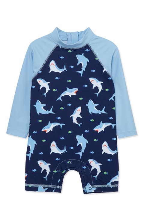 Shark Long Sleeve Rashguard Suit (Baby)