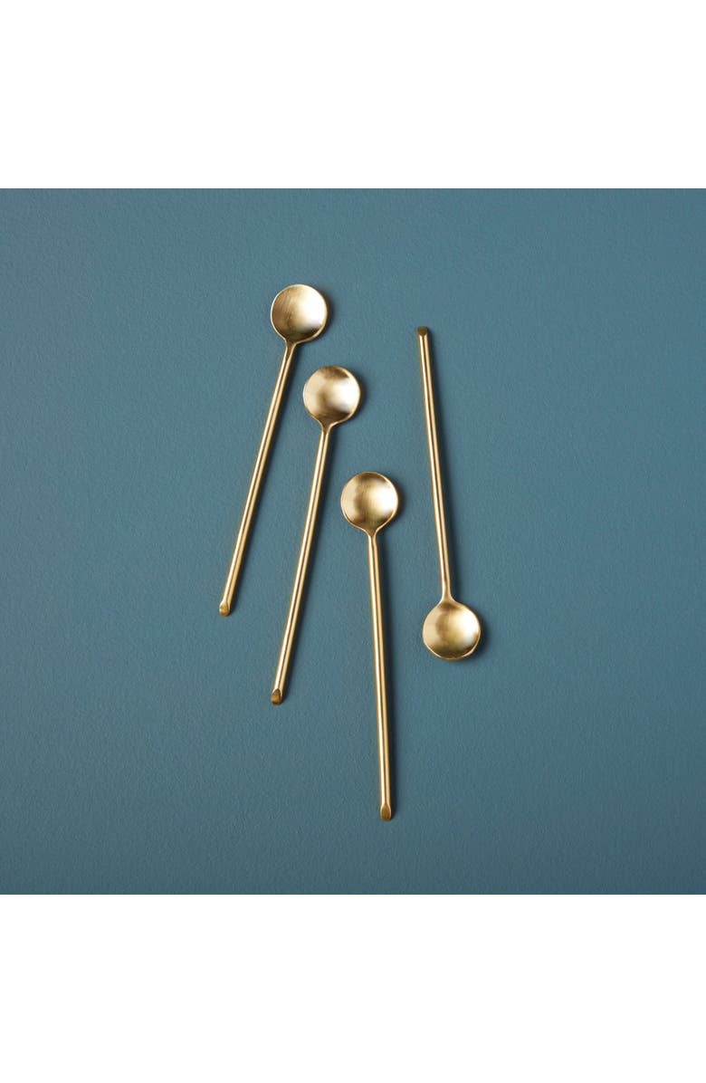 Be Home Luxe Thin Spoons - Set of 4, Alternate, color, Gold