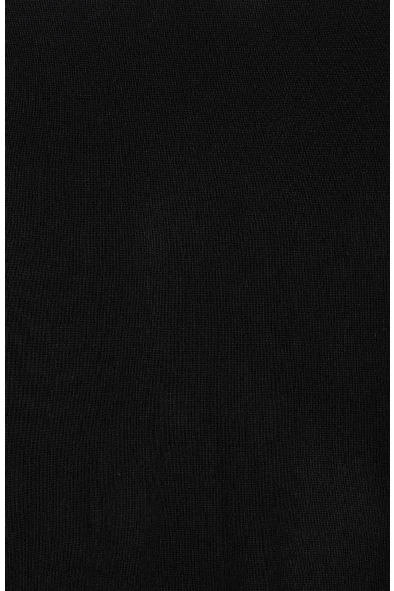 Merino Wool Blend Eyelash Fringe Wrap Scarf, Alternate, color, BLACK