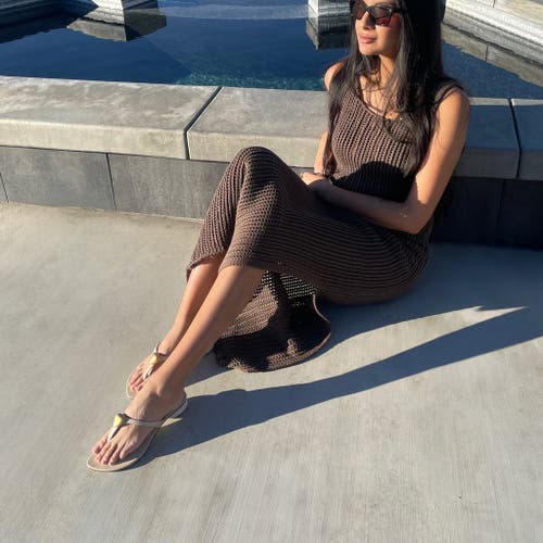 Neil J. Rodgers Pebble Sandal In Creme Nappa
