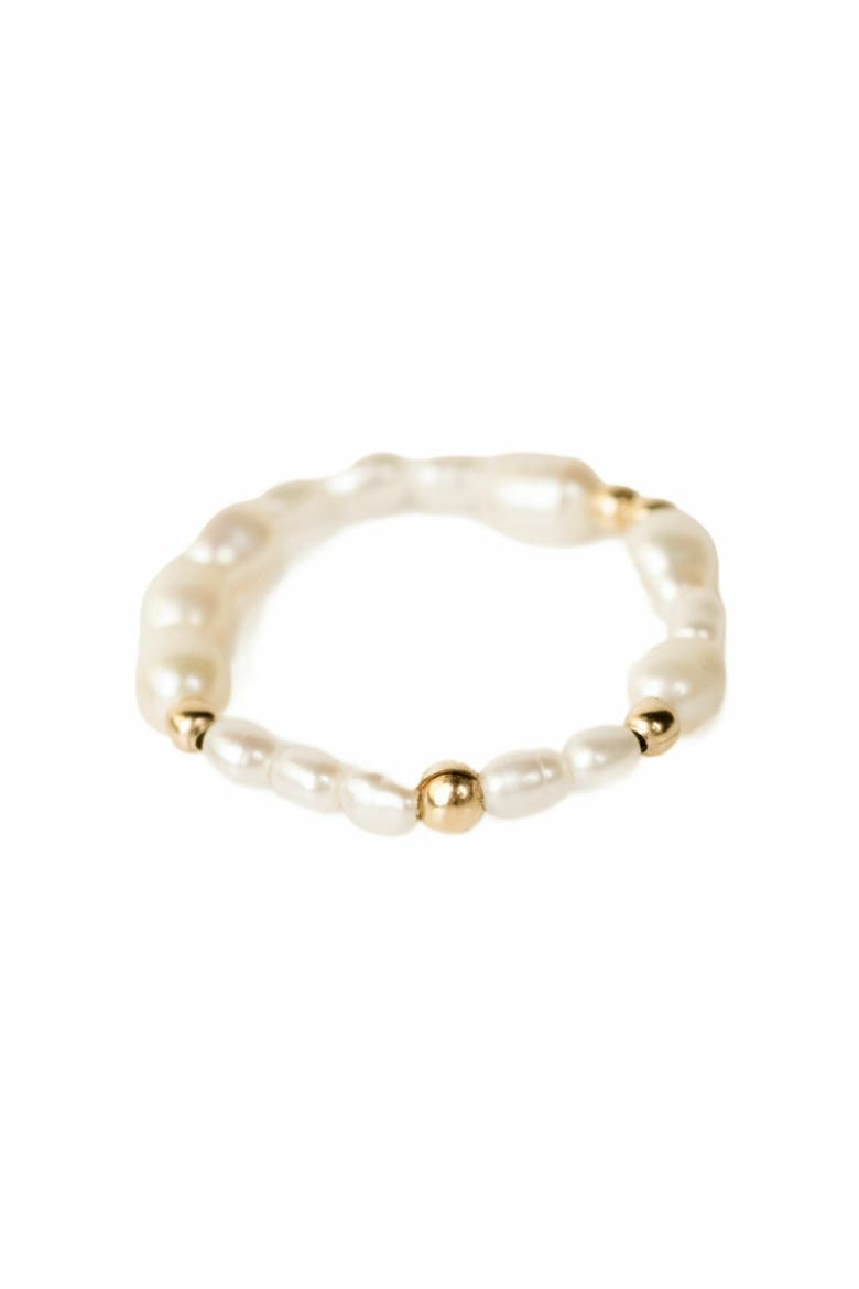 Pearl Beaded Ring, Main, color, Gold-filled/Pearl