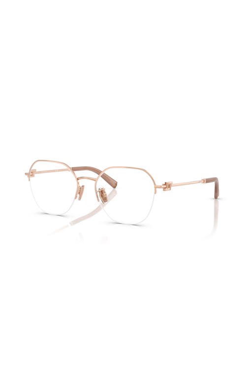 Tiffany & Co . 53mm Round Optical Glasses In Pink
