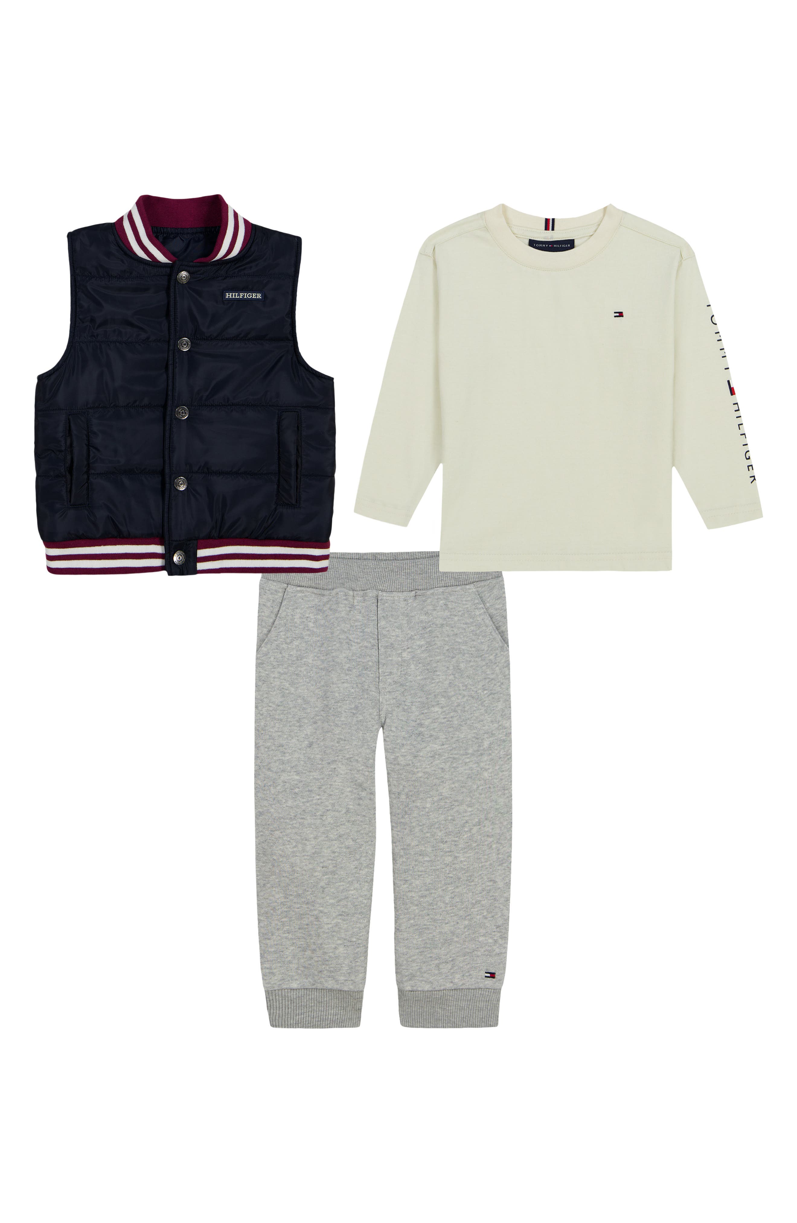 Kids' 3-Piece Vest, Tee & Joggers Set