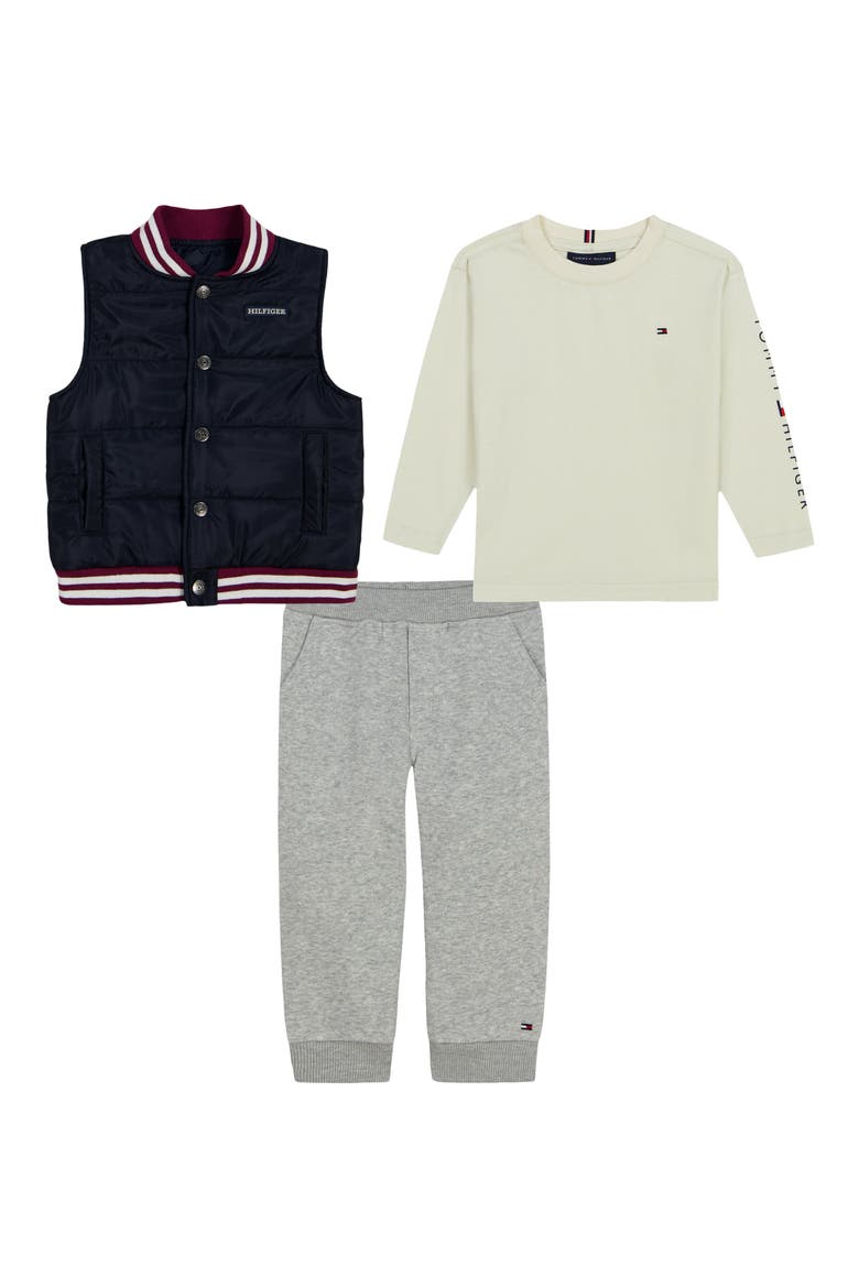 Kids' 3-Piece Vest, Tee & Joggers Set, Main, color, PREPACK ASSORTED