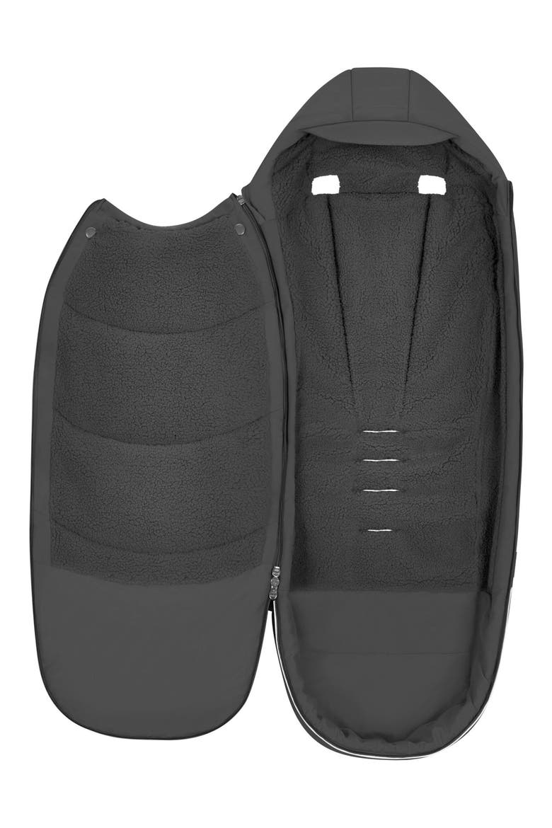 Platinum Stroller Footmuff, Alternate, color, SEPIA BLACK