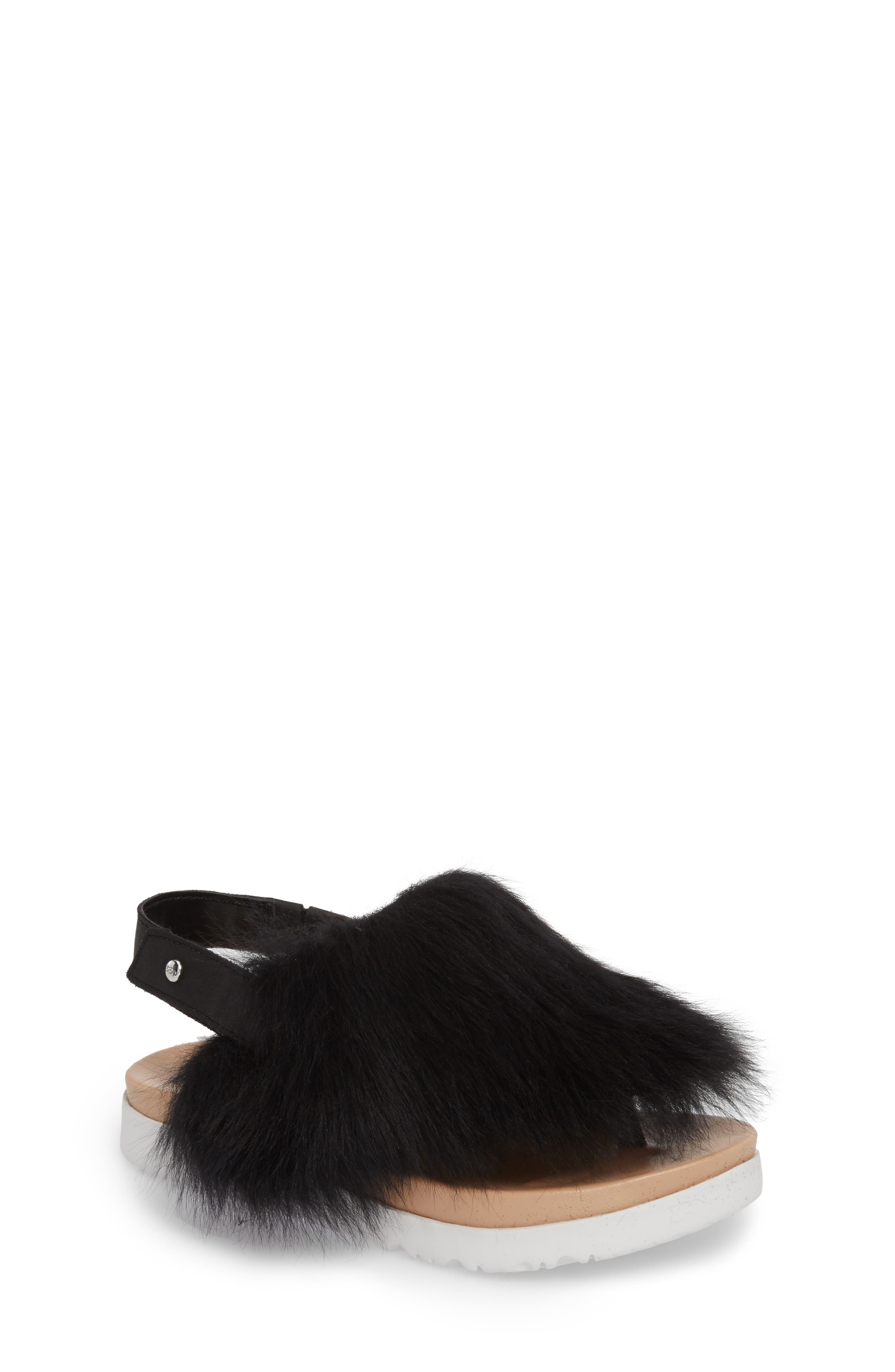 UGG<sup>®</sup> Holly Genuine Shearling Sandal, Main, color, 
