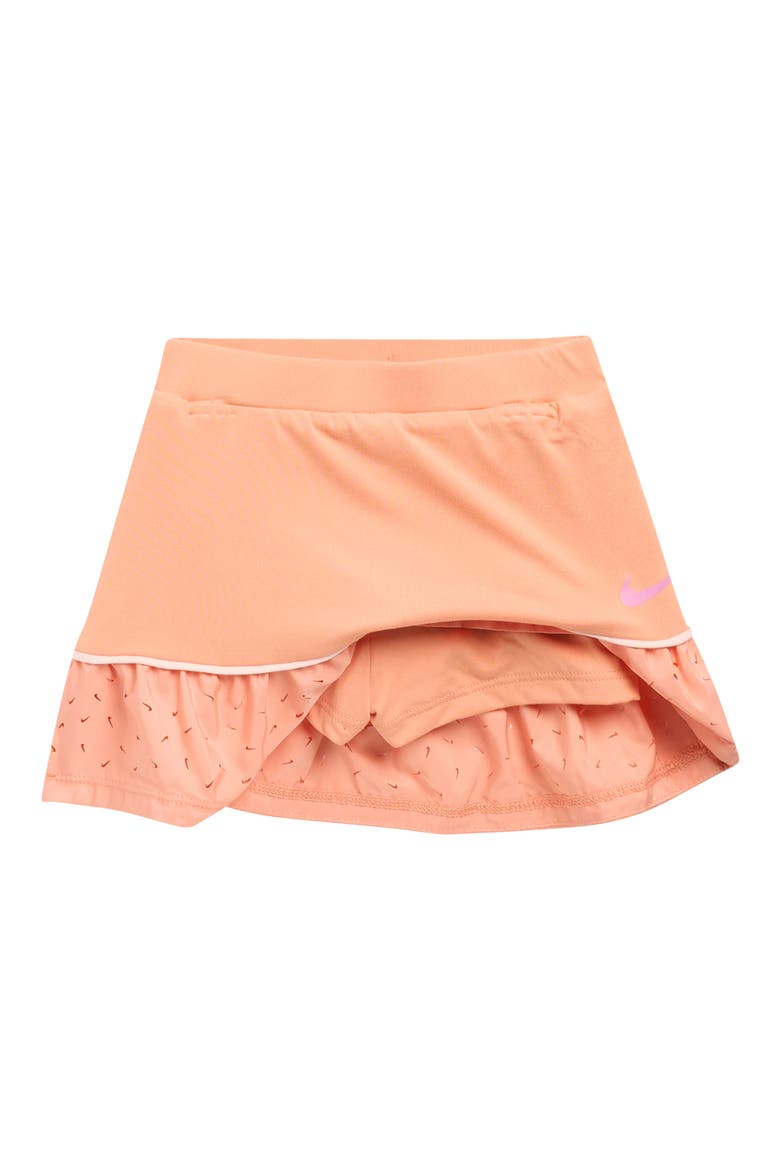 Sunny Swoosh Skort Set, Alternate, color, APRICOT AGATE