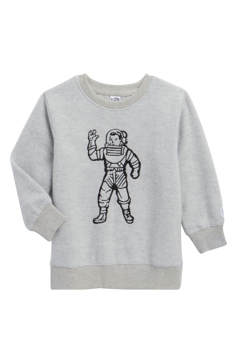 Billionaire Boys Club Kids' Astronaut Graphic Sweatshirt, Main, color, Heather Grey