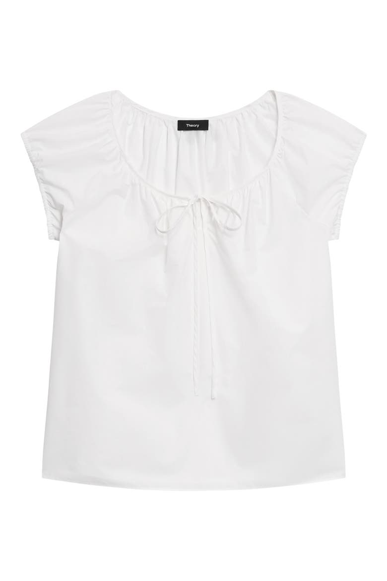 Easy Tie Woven Shirt, Alternate, color, WHITE