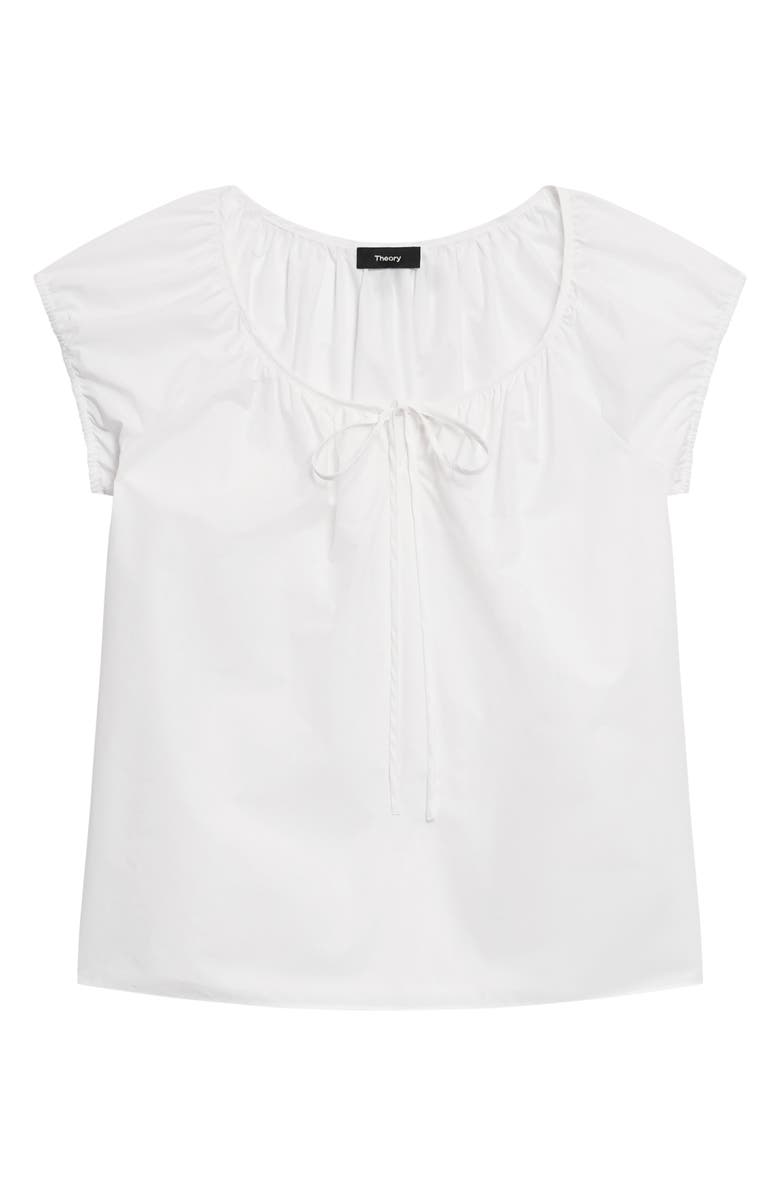 Theory Easy Tie Woven Shirt, Alternate, color, White