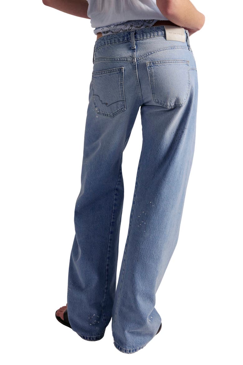 Fable Low-Rise Twisted Bowed Jeans, Alternate, color, ART SCHOOL