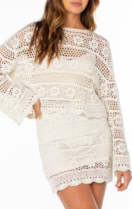 Roxy Blue Water Cotton Blend Sweater