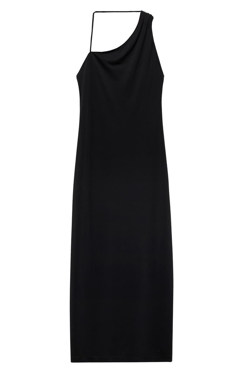 MANGO Asymmetric Drape Maxi Dress, Alternate, color,