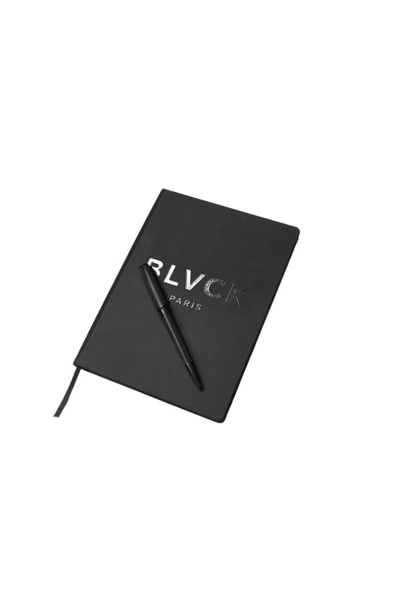 Blvck Paris Blvck Notebook with Pen, Main, color, Black