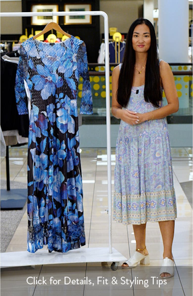 Lace Sleeve Charmeuse & Chiffon Cocktail Dress, sales video thumbnail