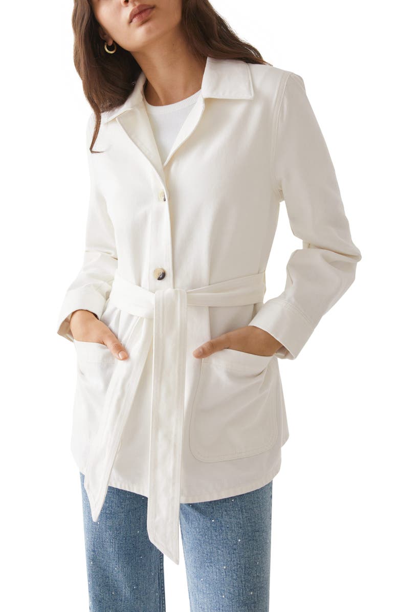 & Other Stories Belted Denim Jacket, Main, color, 