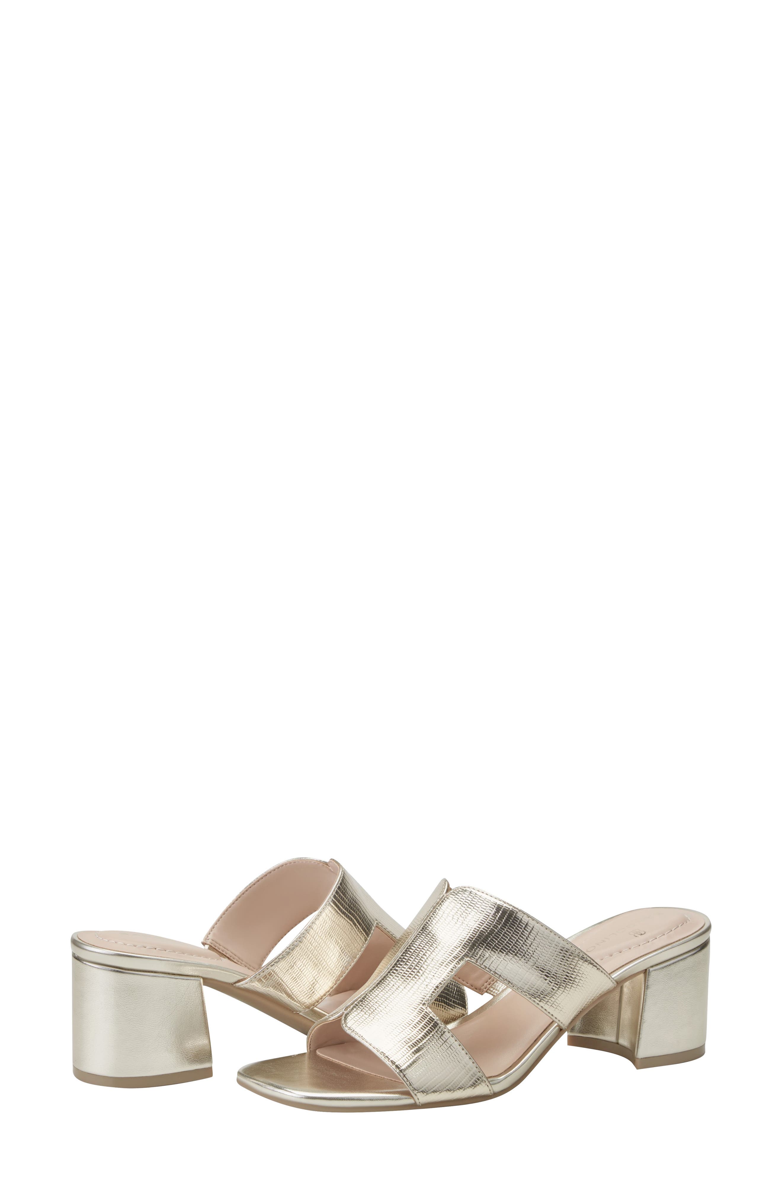 Merring Block Heel Metallic Sandal, Alternate, color, GOLD 710